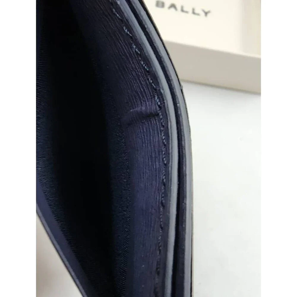 Bally Leather Card Case - Midnight